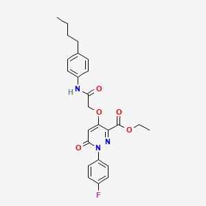 Ethyl 4-(2-((4-butylphenyl)amino)-2-oxoethoxy)-1-(4-fluorophenyl)-6-oxo-1,6-dihydropyridazine-3-carboxylate