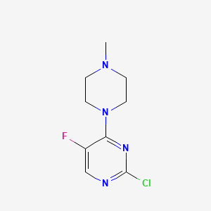 2-Chloro-5-fluoro-4-(4-methylpiperazin-1-yl)pyrimidine