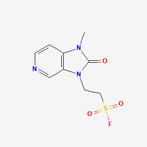 molecular formula C9H10FN3O3S B2638863 2-(1-Methyl-2-oxoimidazo[4,5-c]pyridin-3-yl)ethanesulfonyl fluoride CAS No. 2249670-28-6