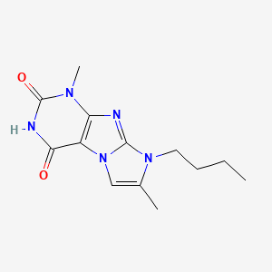 6-Butyl-4,7-dimethylpurino[7,8-a]imidazole-1,3-dione