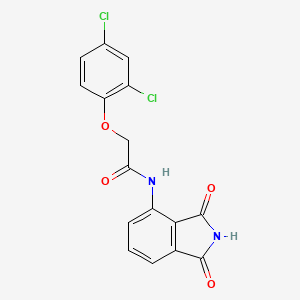 molecular formula C16H10Cl2N2O4 B2638883 2-(2,4-dichlorophenoxy)-N-(1,3-dioxoisoindolin-4-yl)acetamide CAS No. 391867-94-0