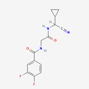 N-[2-[[Cyano(cyclopropyl)methyl]amino]-2-oxoethyl]-3,4-difluorobenzamide
