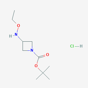 Tert-butyl 3-(ethoxyamino)azetidine-1-carboxylate;hydrochloride