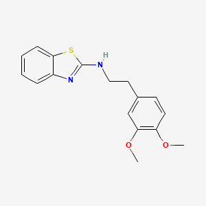 molecular formula C17H18N2O2S B2638900 N-[2-(3,4-dimethoxyphenyl)ethyl]-1,3-benzothiazol-2-amine CAS No. 496028-79-6