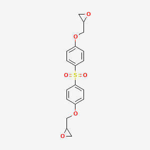 molecular formula C18H18O6S B2638905 2-[[4-[4-(环氧-2-基甲氧基)苯基]磺酰基苯氧基]甲基]环氧乙烷 CAS No. 3878-43-1