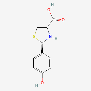 molecular formula C10H11NO3S B2638906 (2R)-2-(4-Hydroxyphenyl)thiazolidine-4-carboxylic acid CAS No. 222404-24-2