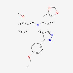 3-(4-ethoxyphenyl)-5-(2-methoxybenzyl)-5H-[1,3]dioxolo[4,5-g]pyrazolo[4,3-c]quinoline