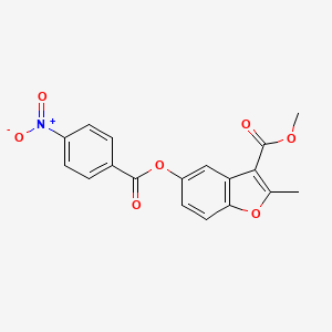 Methyl 2-methyl-5-[(4-nitrobenzoyl)oxy]-1-benzofuran-3-carboxylate