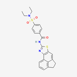 molecular formula C24H23N3O3S2 B2638947 4-(N,N-二乙基氨磺酰基)-N-(4,5-二氢苯并[5,4-d]噻唑-8-基)苯甲酰胺 CAS No. 361172-75-0