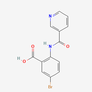 molecular formula C13H9BrN2O3 B2638950 5-Bromo-2-(nicotinamido)benzoic acid CAS No. 343226-30-2