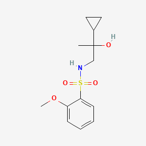 molecular formula C13H19NO4S B2638967 N-(2-cyclopropyl-2-hydroxypropyl)-2-methoxybenzenesulfonamide CAS No. 1286712-13-7
