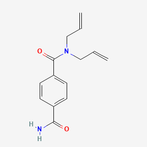 molecular formula C14H16N2O2 B2638968 N,N-diprop-2-enylbenzene-1,4-dicarboxamide CAS No. 73712-25-1
