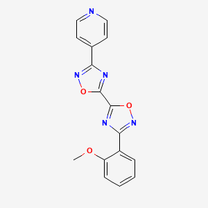 3-(2-Methoxyphenyl)-3'-pyridin-4-yl-5,5'-bi-1,2,4-oxadiazole