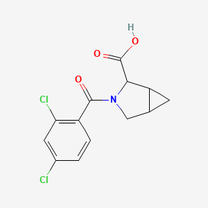 molecular formula C13H11Cl2NO3 B2638985 3-(2,4-Dichlorobenzoyl)-3-azabicyclo[3.1.0]hexane-2-carboxylic acid CAS No. 1009716-18-0