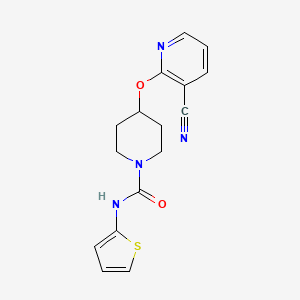 4-((3-cyanopyridin-2-yl)oxy)-N-(thiophen-2-yl)piperidine-1-carboxamide