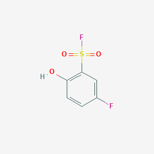 molecular formula C6H4F2O3S B2638998 5-Fluoro-2-hydroxybenzene-1-sulfonyl fluoride CAS No. 2090177-12-9