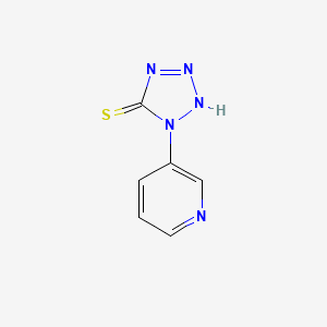 molecular formula C6H5N5S B2639003 1-pyridin-3-yl-2H-tetrazole-5-thione CAS No. 62770-11-0