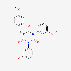 1,3-Bis(3-methoxyphenyl)-5-[(4-methoxyphenyl)methylidene]-1,3-diazinane-2,4,6-trione