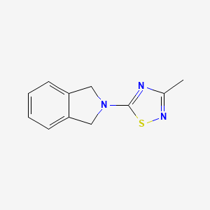 molecular formula C11H11N3S B2639038 5-(Isoindolin-2-yl)-3-methyl-1,2,4-thiadiazole CAS No. 2320179-41-5
