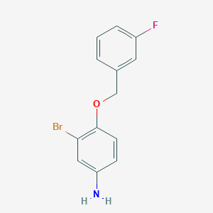 3-Bromo-4-[(3-fluorophenyl)methoxy]aniline