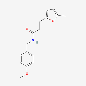 molecular formula C16H19NO3 B2639065 N-(4-methoxybenzyl)-3-(5-methylfuran-2-yl)propanamide CAS No. 890602-06-9