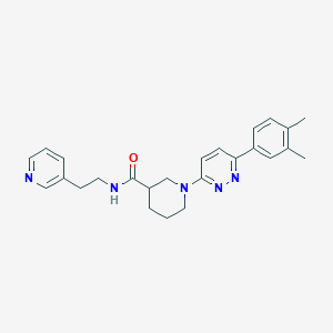 molecular formula C25H29N5O B2639081 1-[6-(3,4-dimethylphenyl)pyridazin-3-yl]-N-(2-pyridin-3-ylethyl)piperidine-3-carboxamide CAS No. 1251675-56-5