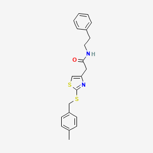 2-(2-((4-methylbenzyl)thio)thiazol-4-yl)-N-phenethylacetamide