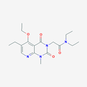 2-(5-ethoxy-6-ethyl-1-methyl-2,4-dioxo-1,2-dihydropyrido[2,3-d]pyrimidin-3(4H)-yl)-N,N-diethylacetamide