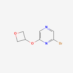 2-Bromo-6-(oxetan-3-yloxy)pyrazine