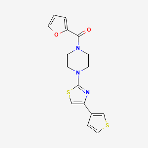 Furan-2-yl(4-(4-(thiophen-3-yl)thiazol-2-yl)piperazin-1-yl)methanone
