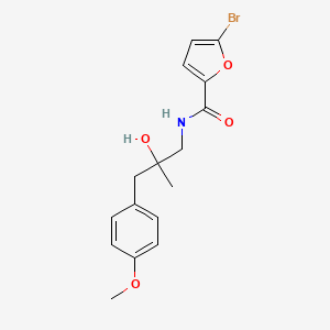molecular formula C16H18BrNO4 B2639136 5-bromo-N-(2-hydroxy-3-(4-methoxyphenyl)-2-methylpropyl)furan-2-carboxamide CAS No. 1396884-40-4