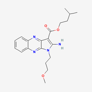 3-methylbutyl 2-amino-1-(3-methoxypropyl)-1H-pyrrolo[2,3-b]quinoxaline-3-carboxylate