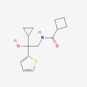 N-(2-cyclopropyl-2-hydroxy-2-(thiophen-2-yl)ethyl)cyclobutanecarboxamide