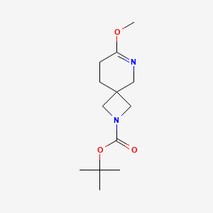 molecular formula C13H22N2O3 B2639161 tert-Butyl 7-methoxy-2,6-diazaspiro[3.5]non-6-ene-2-carboxylate CAS No. 2137732-44-4