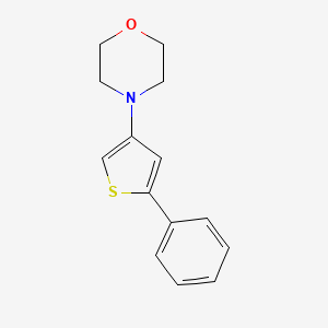 molecular formula C14H15NOS B2639166 4-(5-Phenylthiophen-3-yl)morpholine CAS No. 2832-97-5