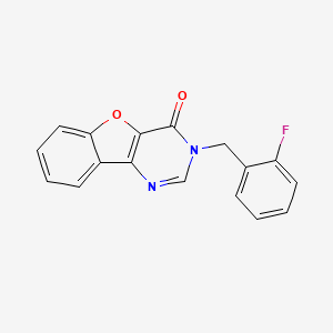 3-(2-fluorobenzyl)benzofuro[3,2-d]pyrimidin-4(3H)-one