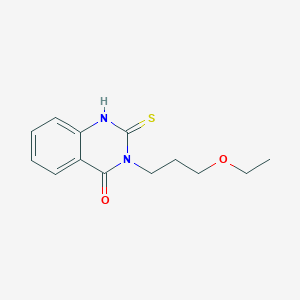 molecular formula C13H16N2O2S B2639193 3-(3-乙氧基丙基)-2-硫代-3,4-二氢喹唑啉-4-酮 CAS No. 380436-96-4