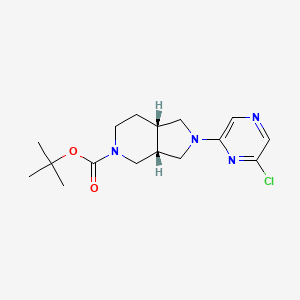 Tert-butyl (3aR,7aS)-2-(6-chloropyrazin-2-yl)-3,3a,4,6,7,7a-hexahydro-1H-pyrrolo[3,4-c]pyridine-5-carboxylate