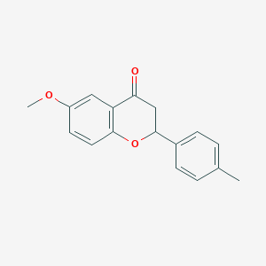 molecular formula C17H16O3 B2639205 6-Methoxy-2-(p-tolyl)chroman-4-one CAS No. 618389-88-1