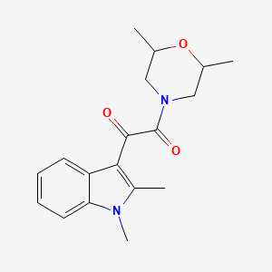 1-(1,2-dimethyl-1H-indol-3-yl)-2-(2,6-dimethylmorpholino)ethane-1,2-dione
