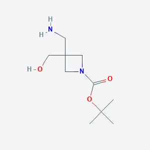 Tert-butyl 3-(aminomethyl)-3-(hydroxymethyl)azetidine-1-carboxylate