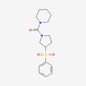 (3-(Phenylsulfonyl)pyrrolidin-1-yl)(piperidin-1-yl)methanone