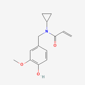 N-Cyclopropyl-N-[(4-hydroxy-3-methoxyphenyl)methyl]prop-2-enamide