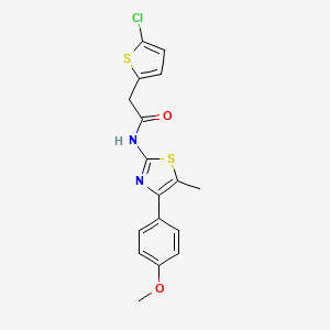 2-(5-chlorothiophen-2-yl)-N-(4-(4-methoxyphenyl)-5-methylthiazol-2-yl)acetamide