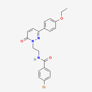 molecular formula C21H20BrN3O3 B2639249 4-溴-N-(2-(3-(4-乙氧苯基)-6-氧代吡哒嗪-1(6H)-基)乙基)苯甲酰胺 CAS No. 921578-86-1