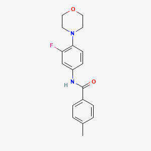 N-(3-fluoro-4-morpholinophenyl)-4-methylbenzenecarboxamide