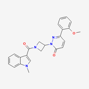 6-(2-Methoxyphenyl)-2-[1-(1-methylindole-3-carbonyl)azetidin-3-yl]pyridazin-3-one
