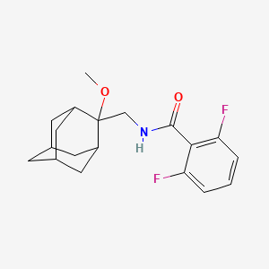 2,6-difluoro-N-(((1R,3S,5r,7r)-2-methoxyadamantan-2-yl)methyl)benzamide