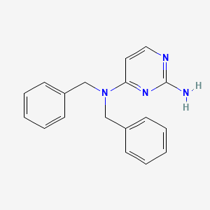 molecular formula C18H18N4 B2639256 N4,N4-二苄基嘧啶-2,4-二胺 CAS No. 1865622-92-9