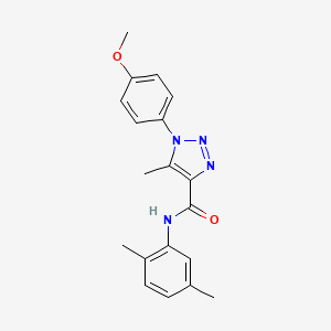 molecular formula C19H20N4O2 B2639262 N-(2,5-二甲苯基)-1-(4-甲氧基苯基)-5-甲基-1H-1,2,3-三唑-4-甲酰胺 CAS No. 866872-48-2